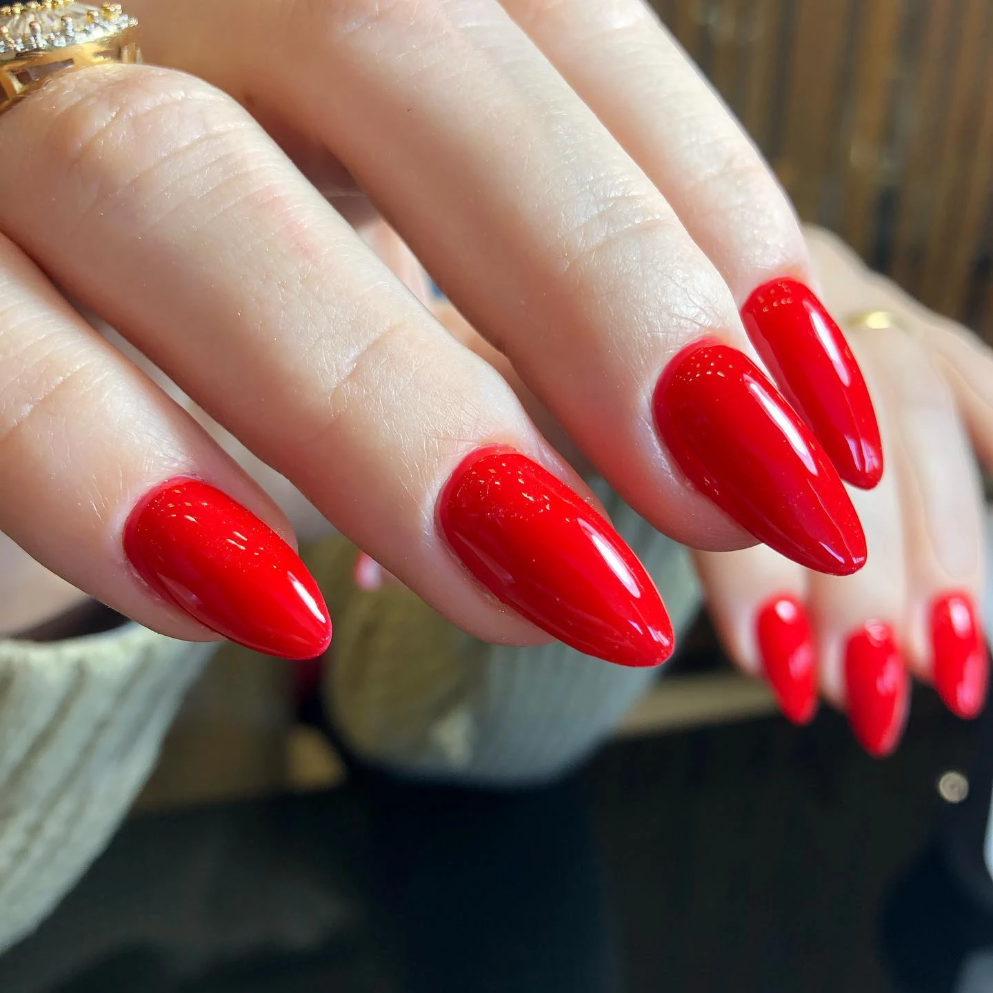 Trabalho de nail design de alto padrão